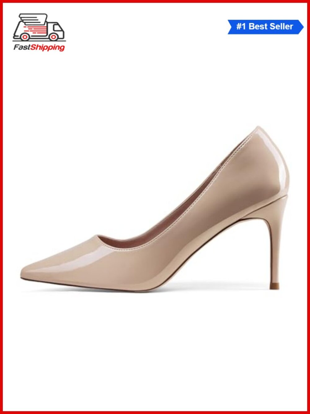 ✨Elisabet Tang Classic Pointy Pull On Heeled Wedding Pumps Stiletto Closed Toe